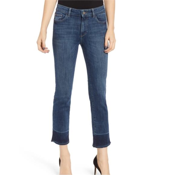 DL1961 Womens 26 Mara High Waist Released Hem Ankle Jeans in SANTORINI NEW - Picture 2 of 13